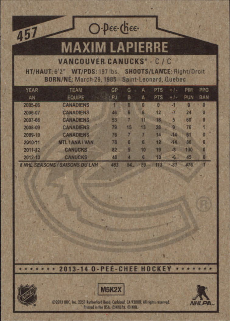 A6815- 2013-14 O-Pee-Chee Hk #s 401-642 +Rookies -You Pick- 15+ FREE US SHIP - Picture 111 of 280