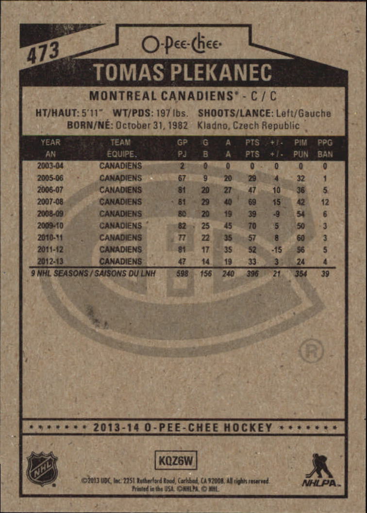 A6815- 2013-14 O-Pee-Chee Hk #s 401-642 +Rookies -You Pick- 15+ FREE US SHIP - Picture 141 of 280