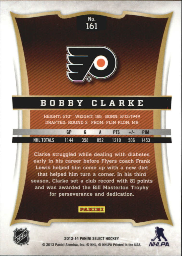 2013-14 Select #161 Bobby Clarke back image
