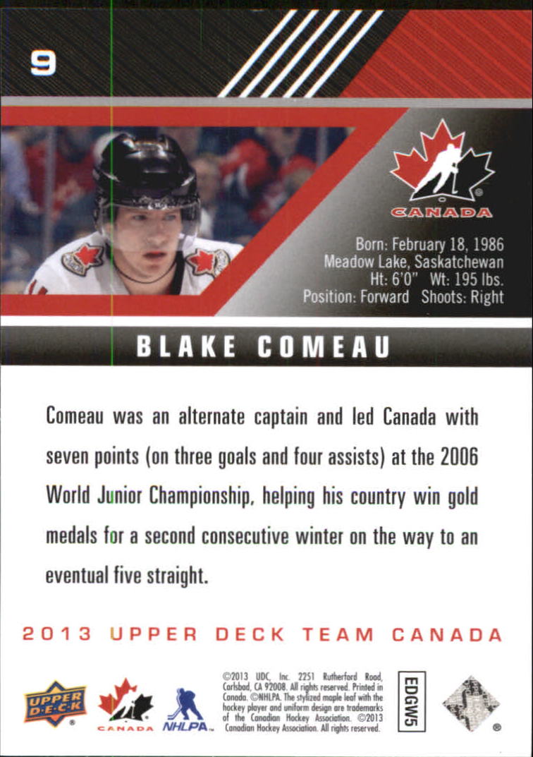 A2632- 2013-14 Upper Deck Team Canada Hk #s 1-220 -You Pick- 15+ FREE US SHIP - Picture 19 of 401