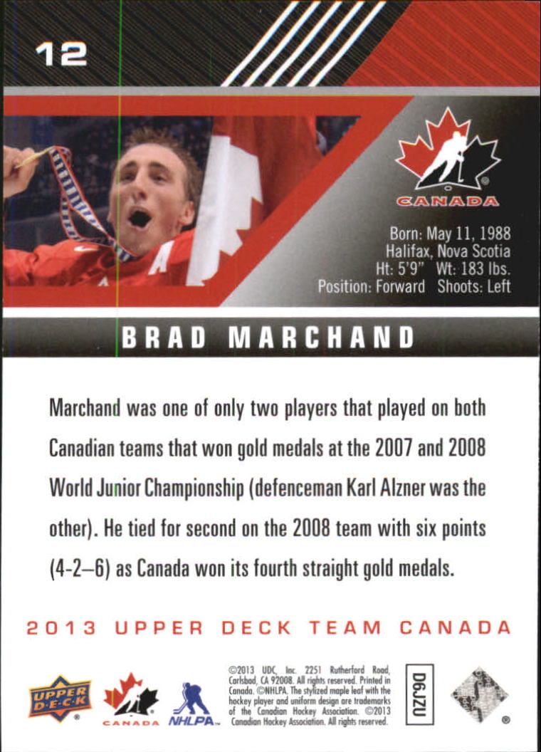 A2632- 2013-14 Upper Deck Team Canada Hk #s 1-220 -You Pick- 15+ FREE US SHIP - Picture 25 of 401