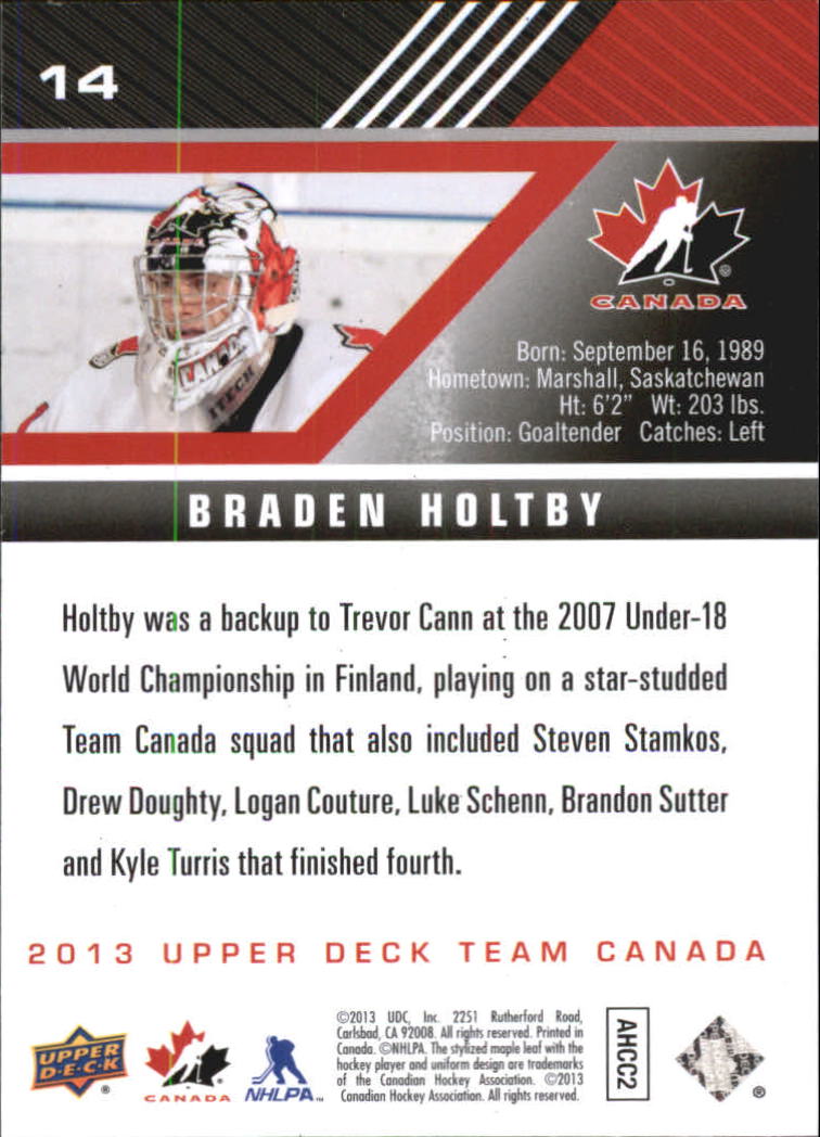 A2632- 2013-14 Upper Deck Team Canada Hk #s 1-220 -You Pick- 15+ FREE US SHIP - Picture 29 of 401