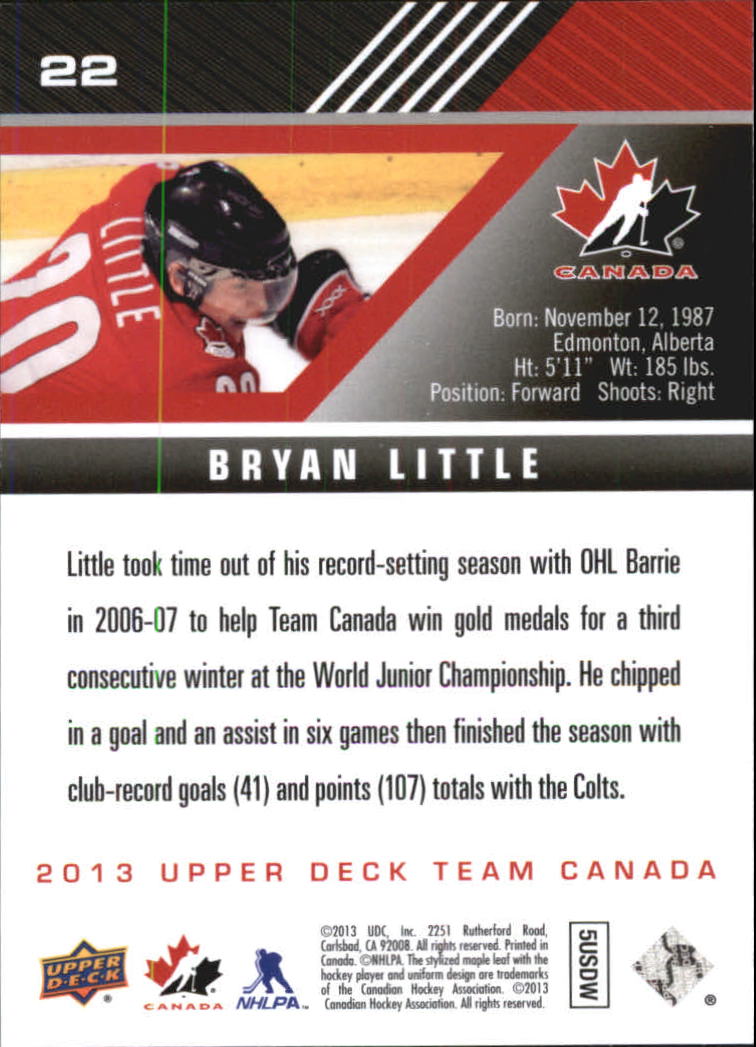 A2632- 2013-14 Upper Deck Team Canada Hk #s 1-220 -You Pick- 15+ FREE US SHIP - Picture 45 of 401