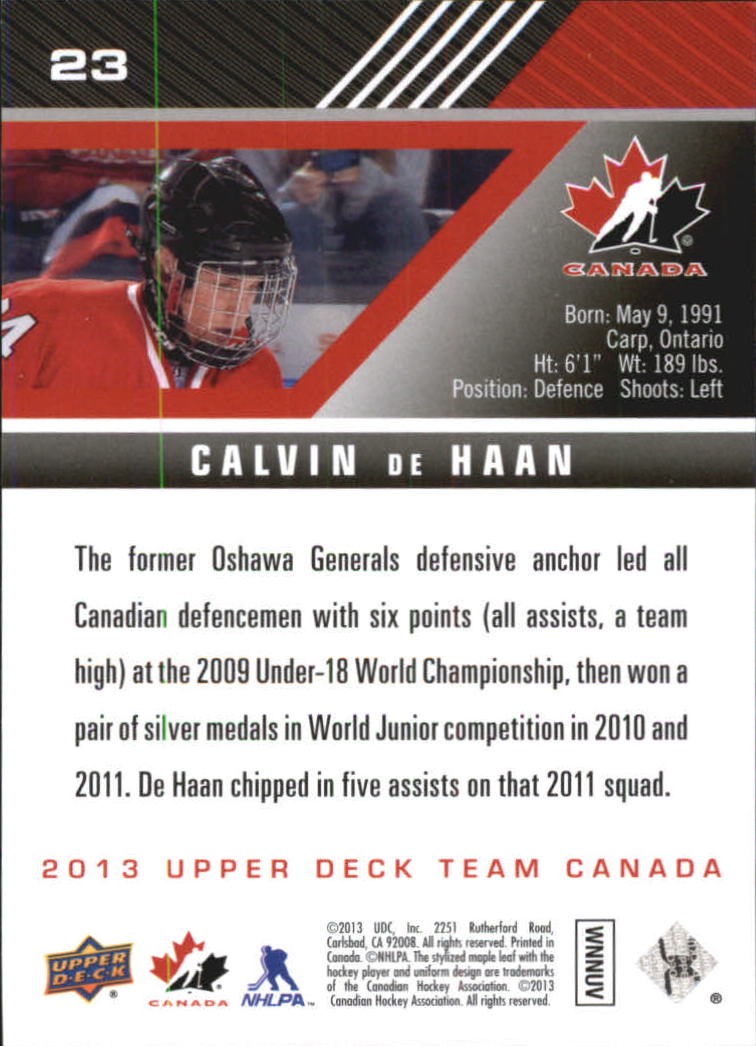 A2632- 2013-14 Upper Deck Team Canada Hk #s 1-220 -You Pick- 15+ FREE US SHIP - Picture 47 of 401