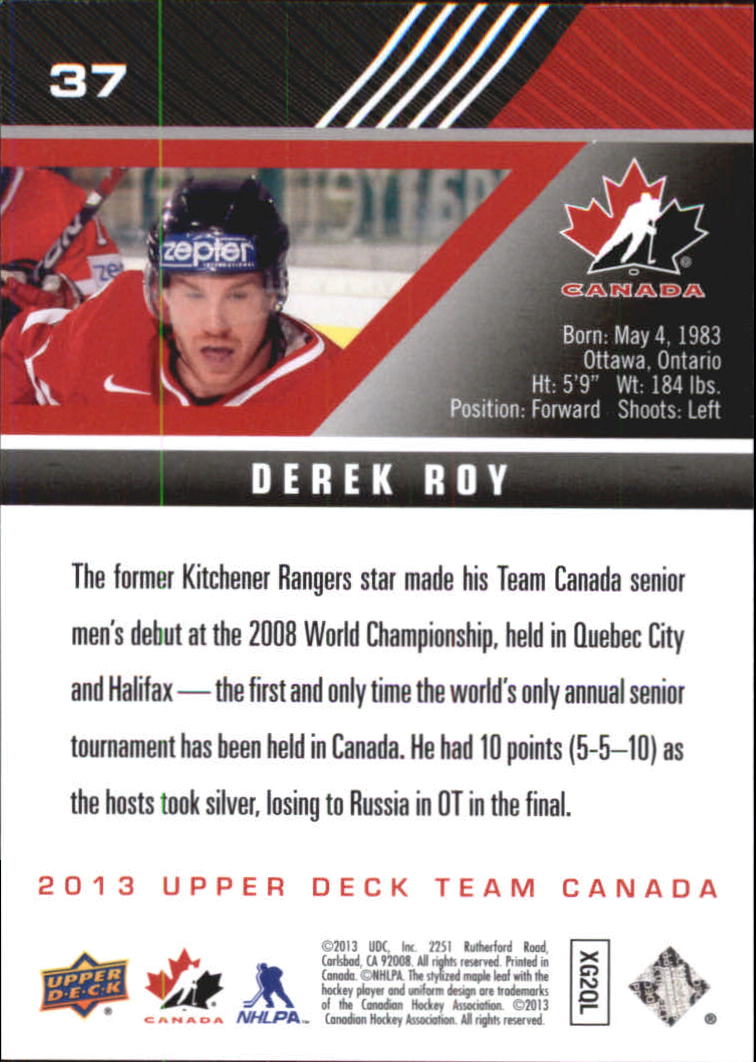A2632- 2013-14 Upper Deck Team Canada Hk #s 1-220 -You Pick- 15+ FREE US SHIP - Picture 73 of 401