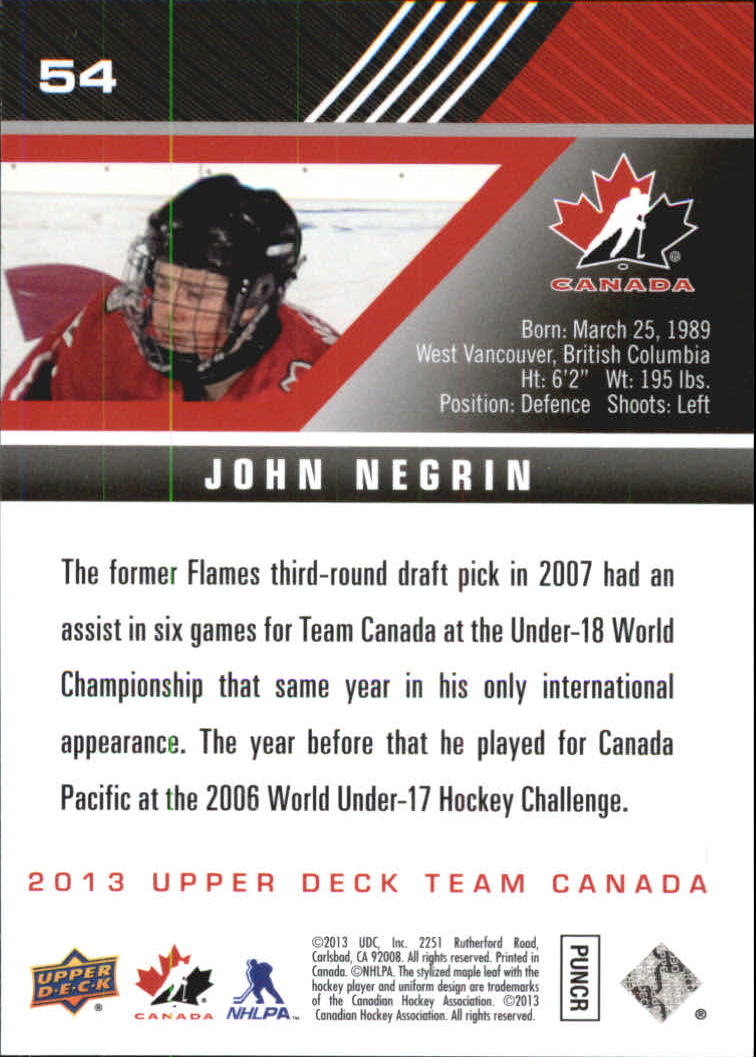A2632- 2013-14 Upper Deck Team Canada Hk #s 1-220 -You Pick- 15+ FREE US SHIP - Picture 107 of 401