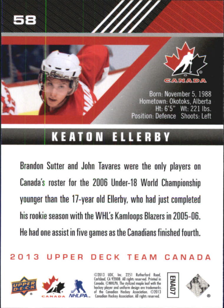 A2632- 2013-14 Upper Deck Team Canada Hk #s 1-220 -You Pick- 15+ FREE US SHIP - Picture 115 of 401