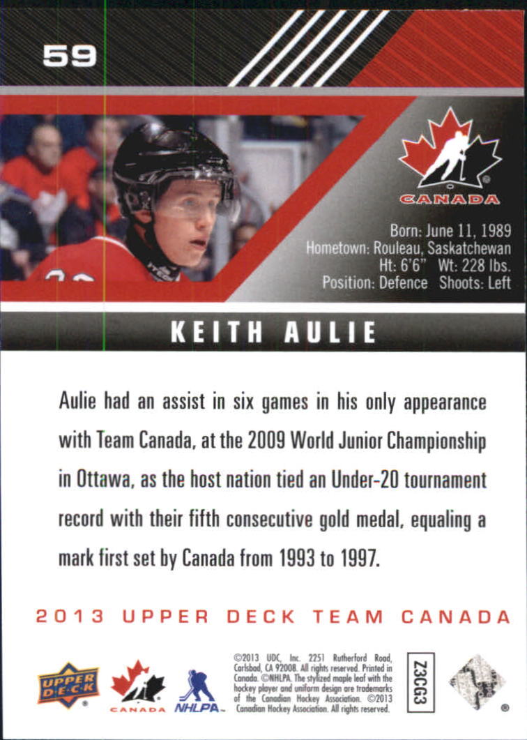 A2632- 2013-14 Upper Deck Team Canada Hk #s 1-220 -You Pick- 15+ FREE US SHIP - Picture 117 of 401