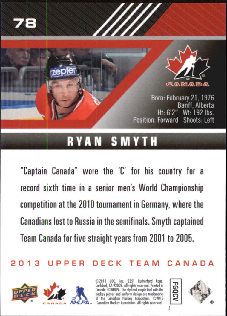 A2632- 2013-14 Upper Deck Team Canada Hk #s 1-220 -You Pick- 15+ FREE US SHIP - Picture 155 of 401