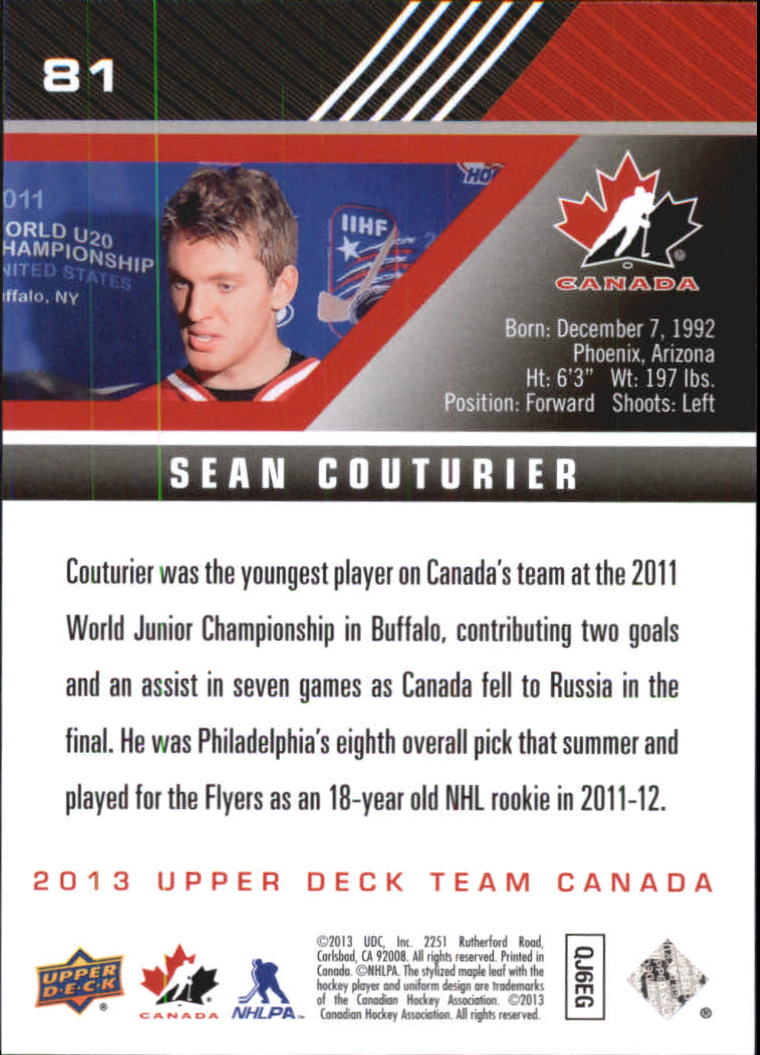 A2632- 2013-14 Upper Deck Team Canada Hk #s 1-220 -You Pick- 15+ FREE US SHIP - Picture 161 of 401