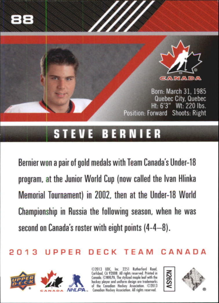 A2632- 2013-14 Upper Deck Team Canada Hk #s 1-220 -You Pick- 15+ FREE US SHIP - Picture 175 of 401