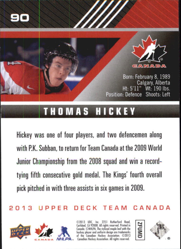 A2632- 2013-14 Upper Deck Team Canada Hk #s 1-220 -You Pick- 15+ FREE US SHIP - Picture 179 of 401