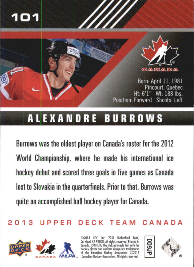 A2632- 2013-14 Upper Deck Team Canada Hk #s 1-220 -You Pick- 15+ FREE US SHIP - Picture 201 of 401