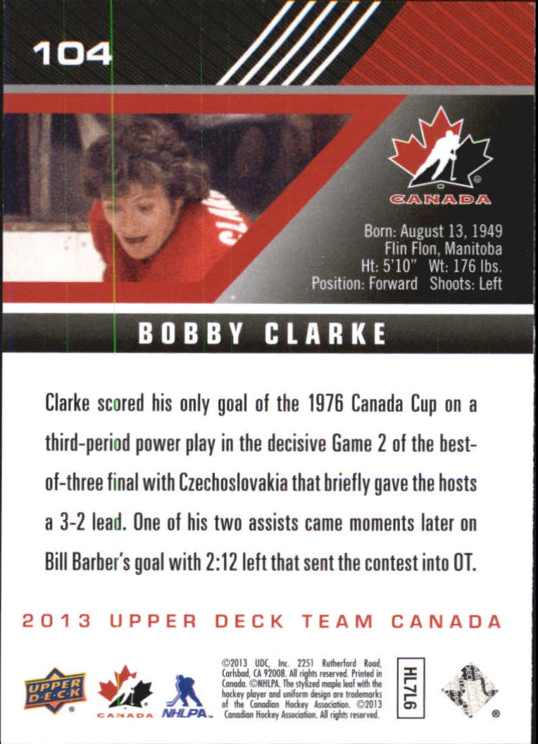 A2632- 2013-14 Upper Deck Team Canada Hk #s 1-220 -You Pick- 15+ FREE US SHIP - Picture 207 of 401