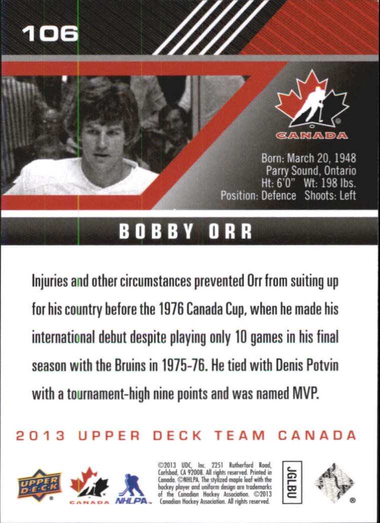 A2632- 2013-14 Upper Deck Team Canada Hk #s 1-220 -You Pick- 15+ FREE US SHIP - Picture 211 of 401
