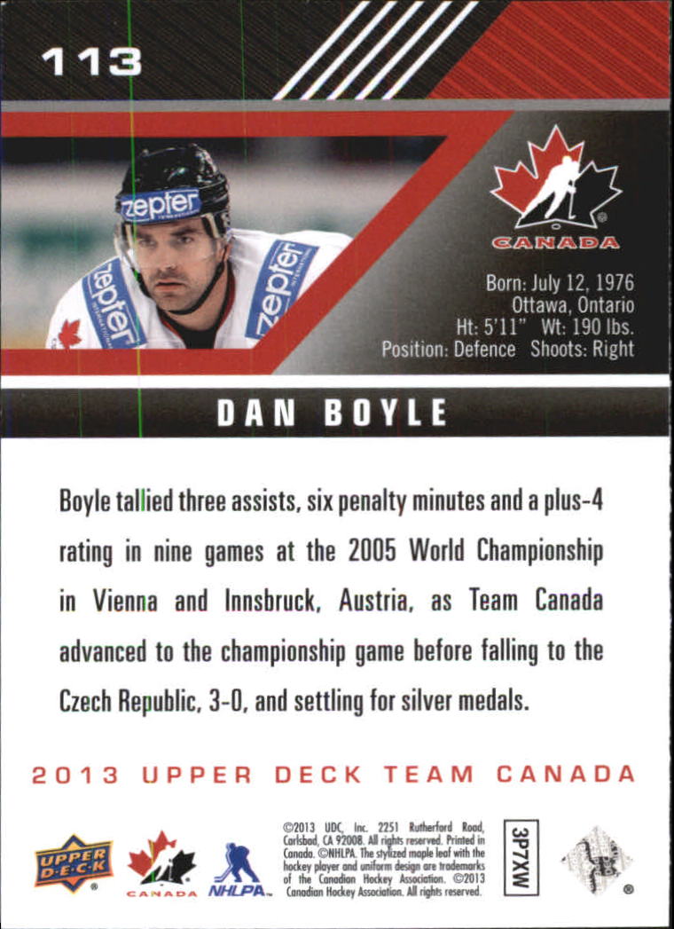 A2632- 2013-14 Upper Deck Team Canada Hk #s 1-220 -You Pick- 15+ FREE US SHIP - Picture 225 of 401