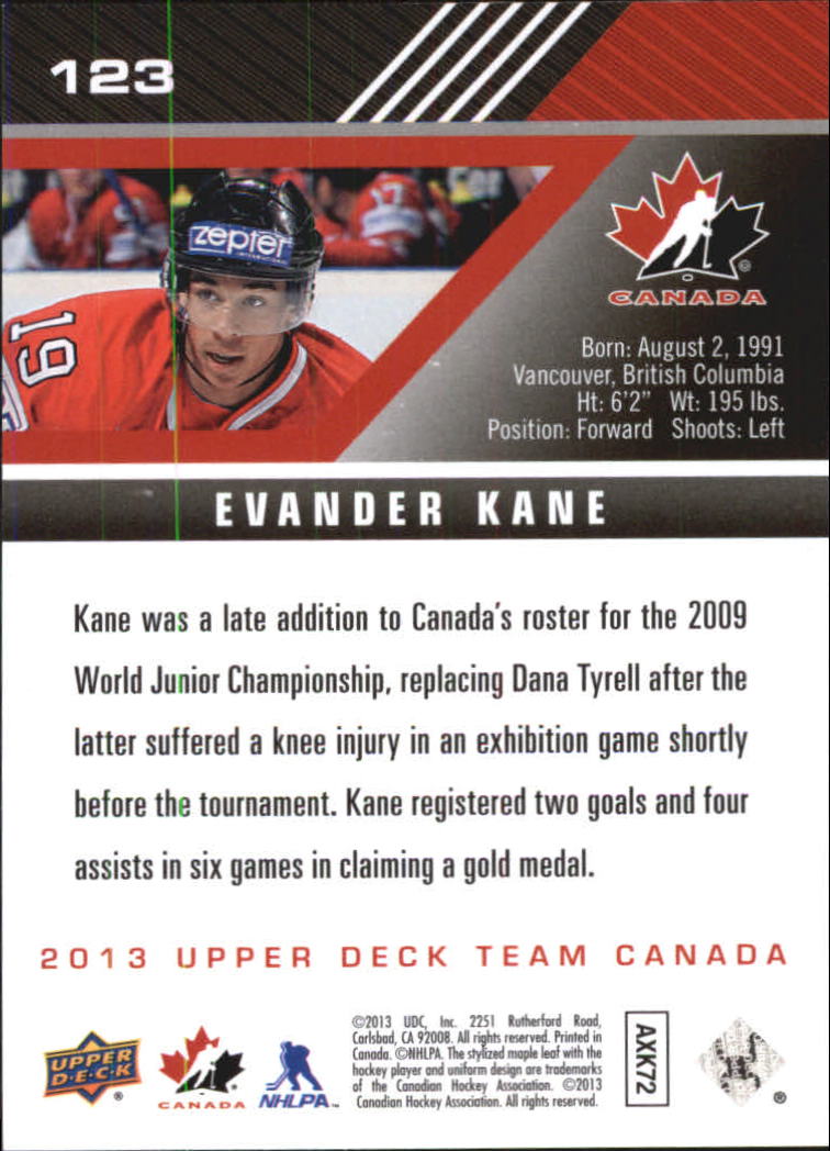 A2632- 2013-14 Upper Deck Team Canada Hk #s 1-220 -You Pick- 15+ FREE US SHIP - Picture 245 of 401