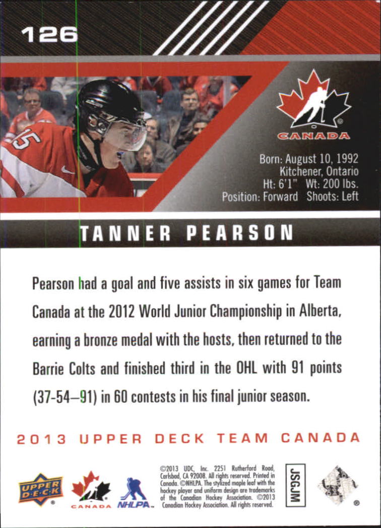 A2632- 2013-14 Upper Deck Team Canada Hk #s 1-220 -You Pick- 15+ FREE US SHIP - Picture 251 of 401