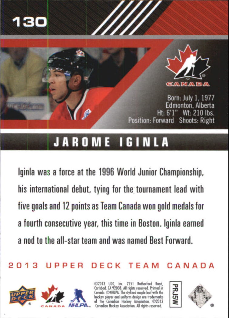 A2632- 2013-14 Upper Deck Team Canada Hk #s 1-220 -You Pick- 15+ FREE US SHIP - Picture 259 of 401