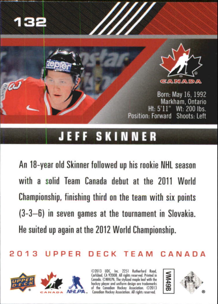 A2632- 2013-14 Upper Deck Team Canada Hk #s 1-220 -You Pick- 15+ FREE US SHIP - Picture 263 of 401