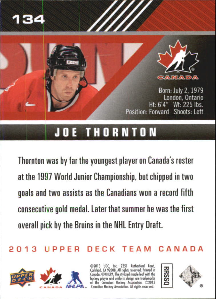 A2632- 2013-14 Upper Deck Team Canada Hk #s 1-220 -You Pick- 15+ FREE US SHIP - Picture 267 of 401
