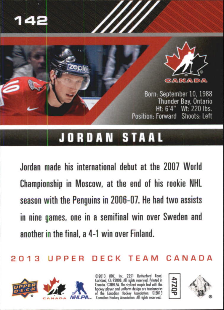 A2632- 2013-14 Upper Deck Team Canada Hk #s 1-220 -You Pick- 15+ FREE US SHIP - Picture 283 of 401