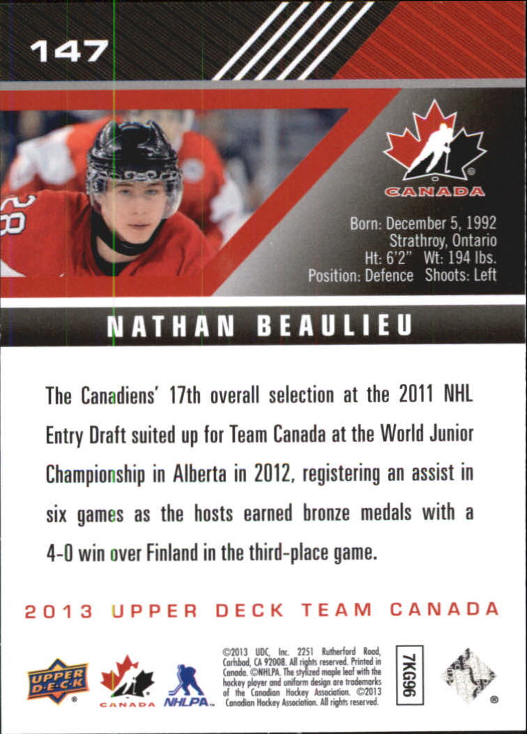 A2632- 2013-14 Upper Deck Team Canada Hk #s 1-220 -You Pick- 15+ FREE US SHIP - Picture 293 of 401
