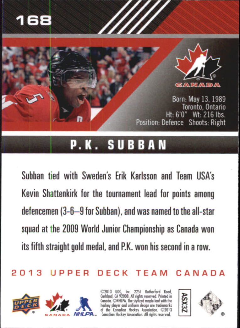 A2632- 2013-14 Upper Deck Team Canada Hk #s 1-220 -You Pick- 15+ FREE US SHIP - Picture 333 of 401
