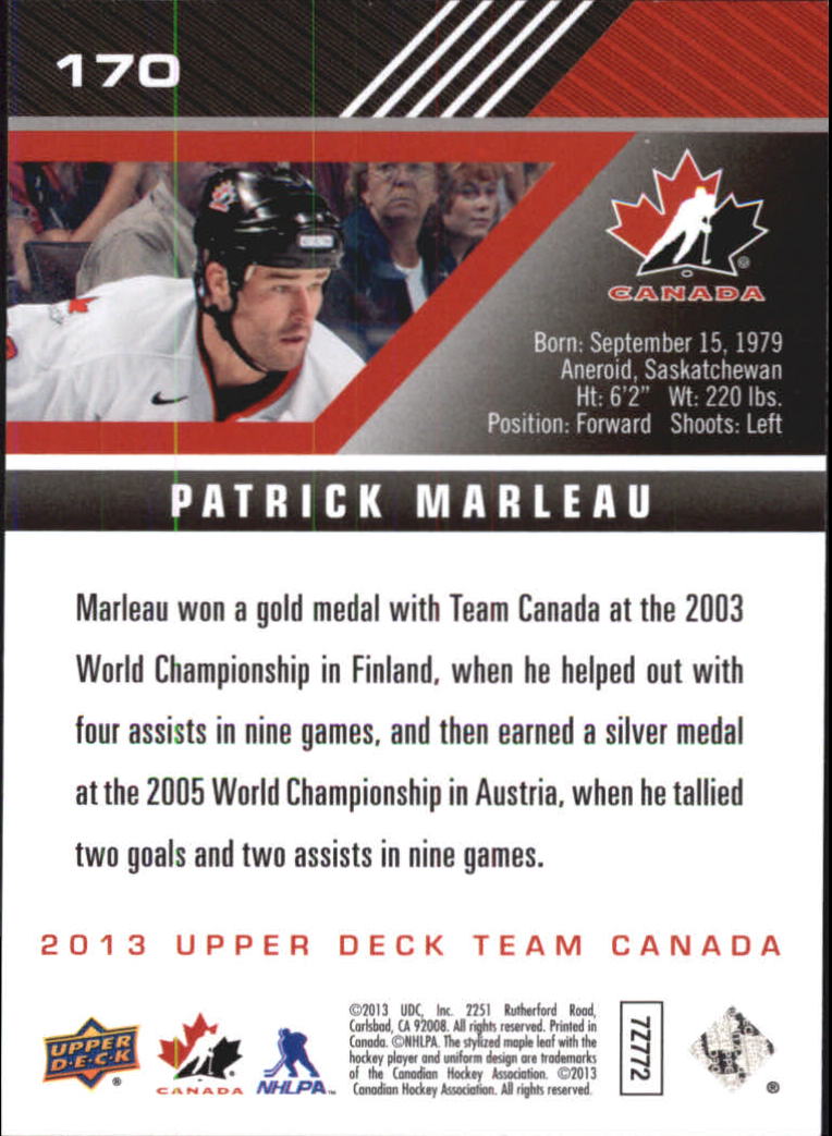 A2632- 2013-14 Upper Deck Team Canada Hk #s 1-220 -You Pick- 15+ FREE US SHIP - Picture 337 of 401