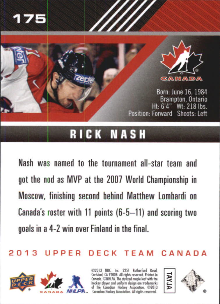 A2632- 2013-14 Upper Deck Team Canada Hk #s 1-220 -You Pick- 15+ FREE US SHIP - Picture 347 of 401
