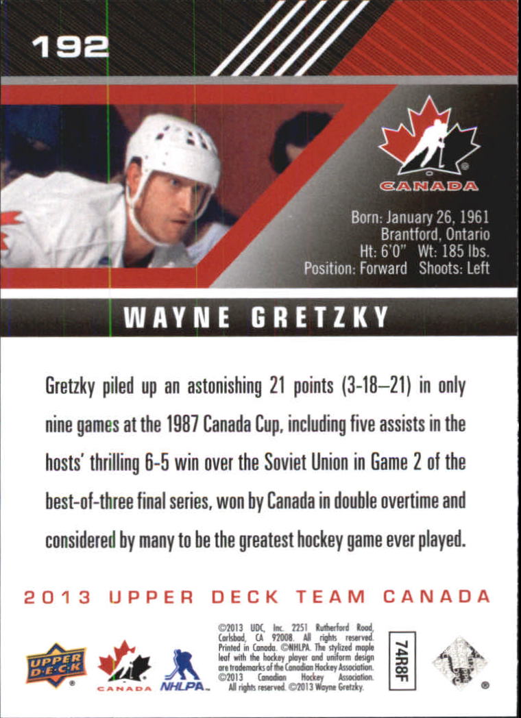 A2632- 2013-14 Upper Deck Team Canada Hk #s 1-220 -You Pick- 15+ FREE US SHIP - Picture 379 of 401