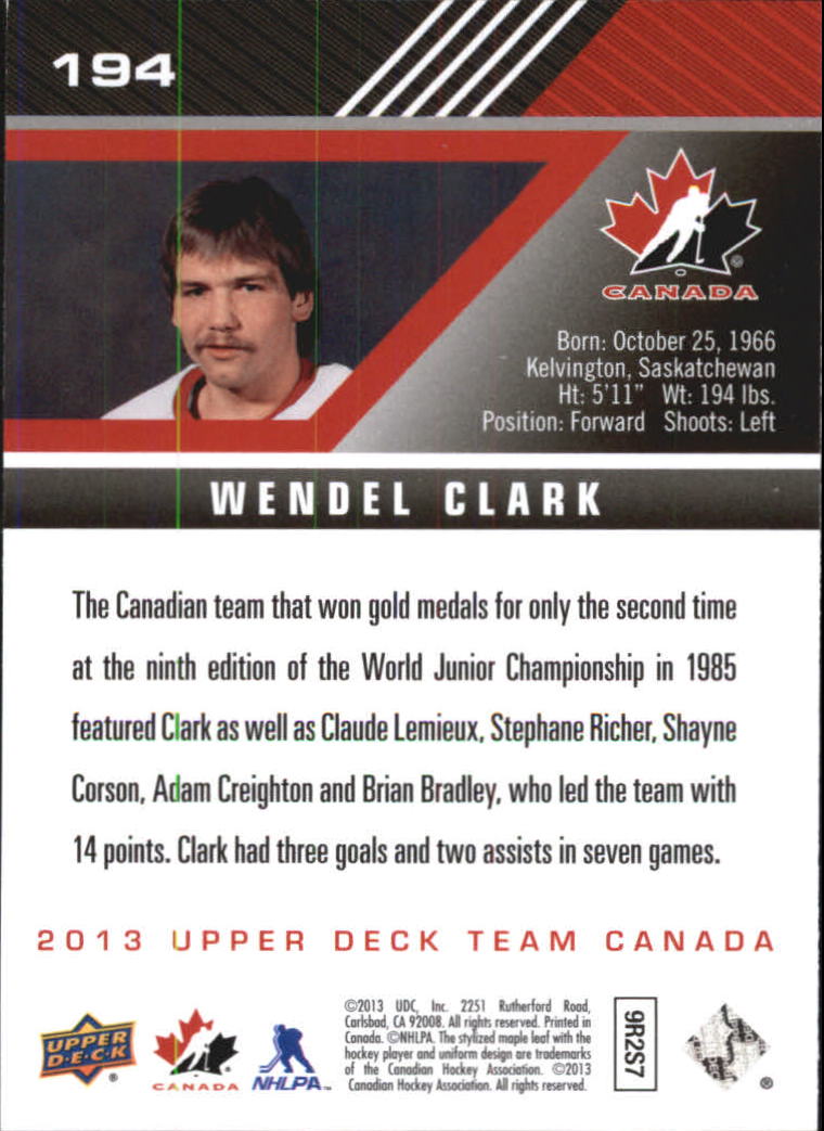 A2632- 2013-14 Upper Deck Team Canada Hk #s 1-220 -You Pick- 15+ FREE US SHIP - Picture 383 of 401