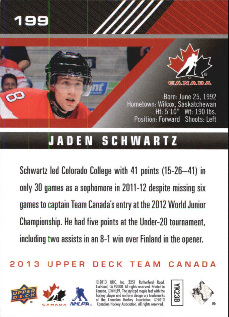 A2632- 2013-14 Upper Deck Team Canada Hk #s 1-220 -You Pick- 15+ FREE US SHIP - Picture 393 of 401