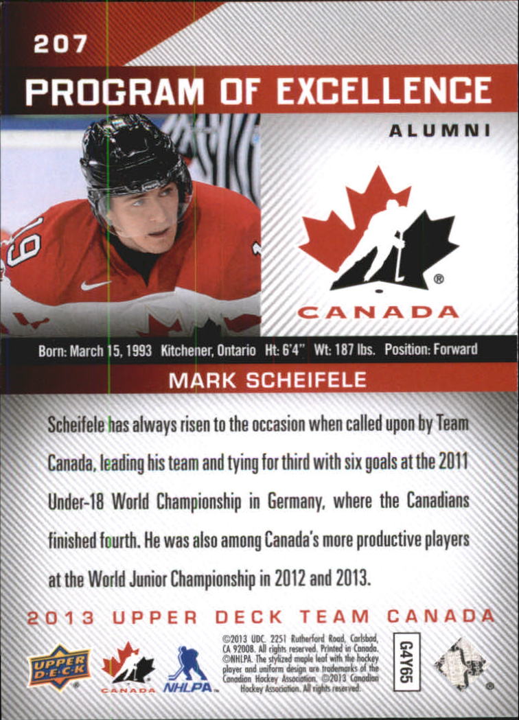 A2632- 2013-14 Upper Deck Team Canada Hk #s 1-220 -You Pick- 15+ FREE US SHIP - Picture 401 of 401