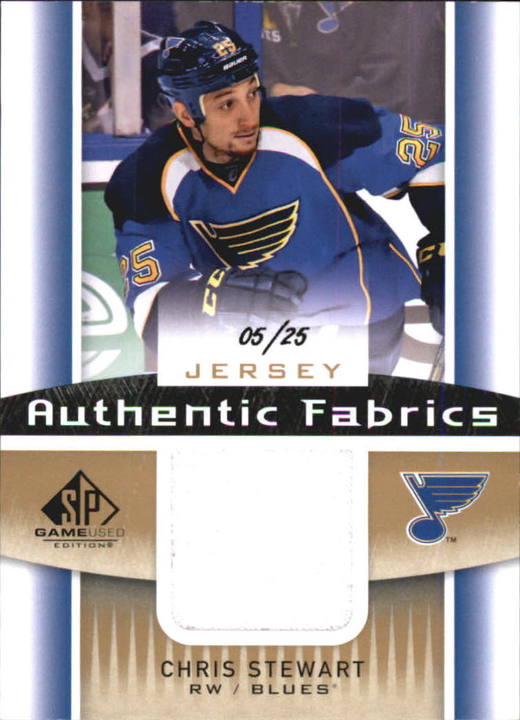2013-14 SP Game Used Authentic Fabrics Gold #AFCS Chris Stewart/25