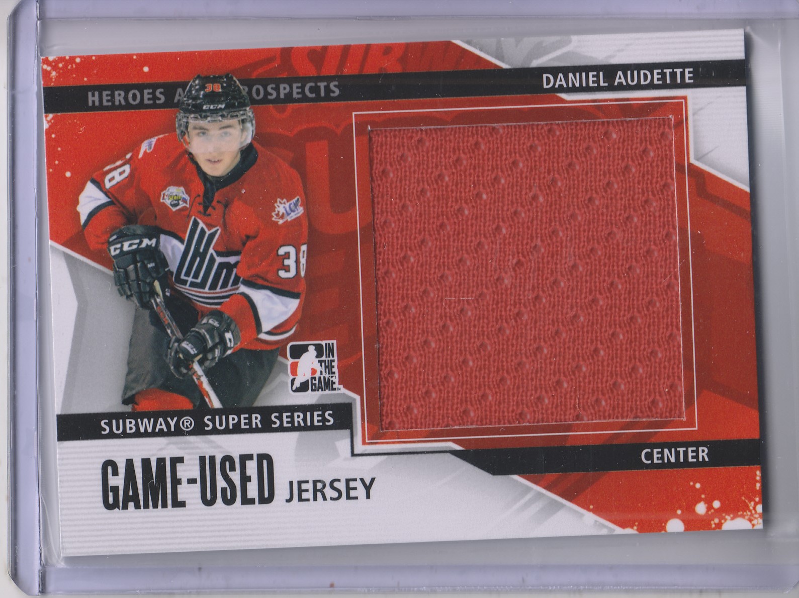 2013-14 ITG Heroes and Prospects Subway Series Jersey #SSM30 Daniel Audette