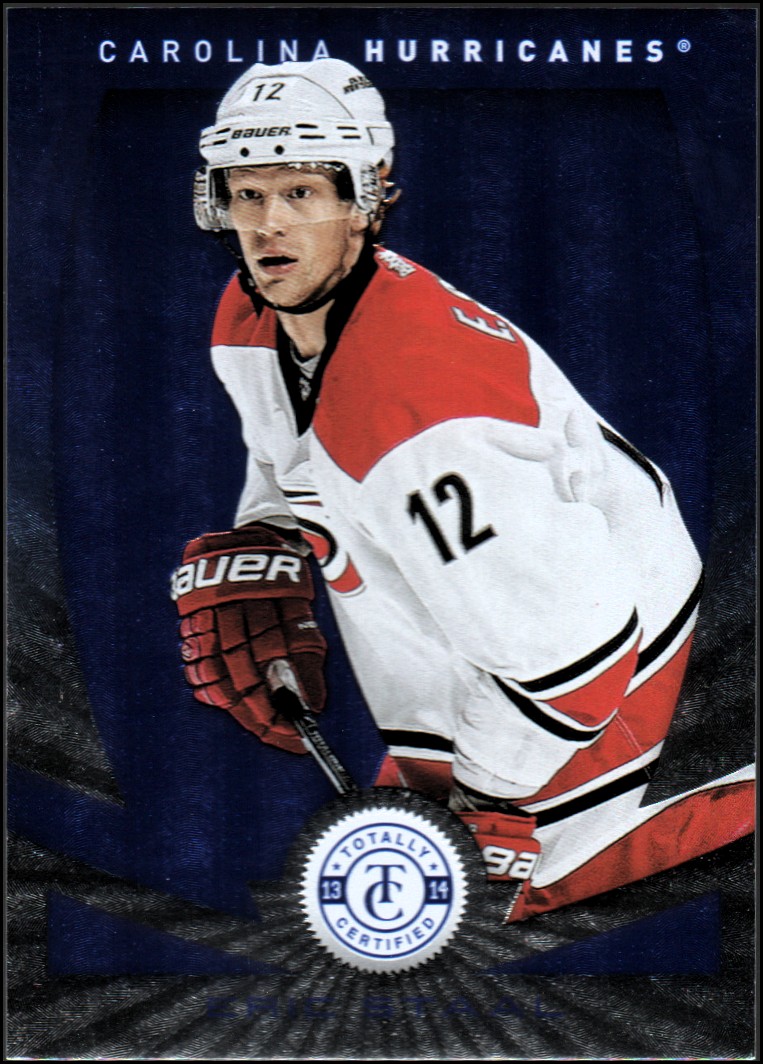 2013-14 Totally Certified Platinum Blue #111 Eric Staal