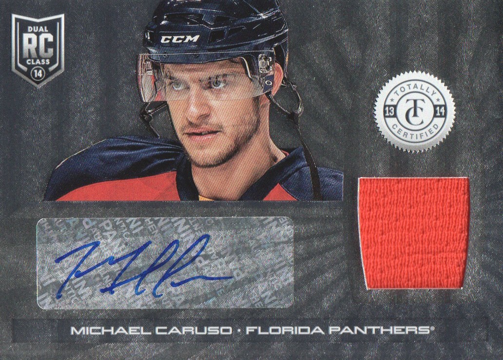 2013-14 Totally Certified Rookie Autograph Jerseys #177 Michael Caruso/250