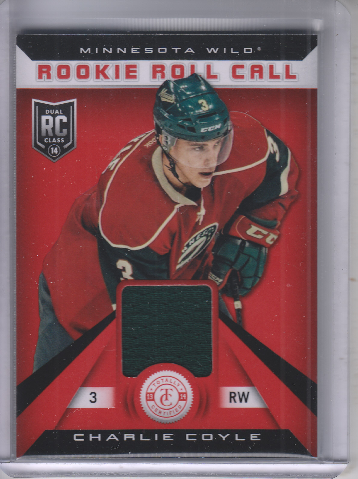 2013-14 Totally Certified Rookie Roll Call Jerseys Red #RRCOY Charlie Coyle