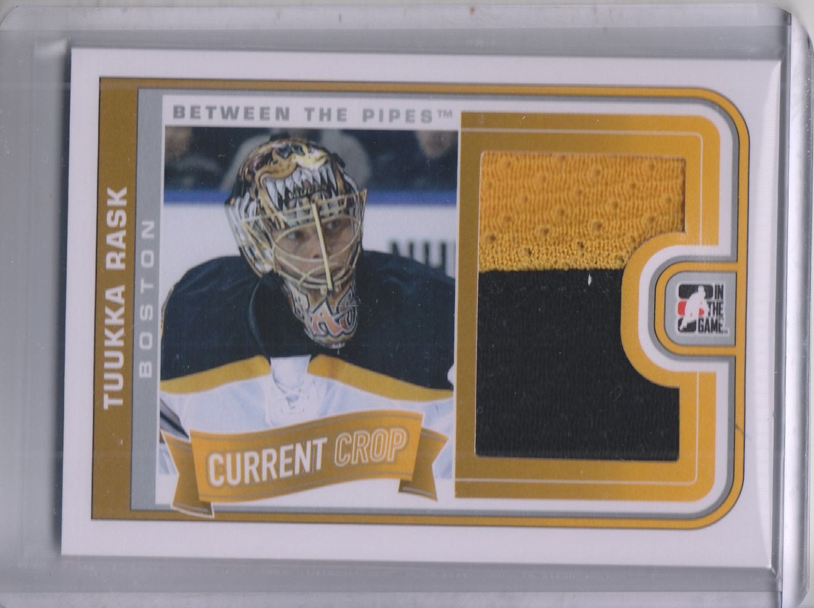 2013-14 Between the Pipes Current Crop Jerseys Silver #CC08 Tuukka Rask