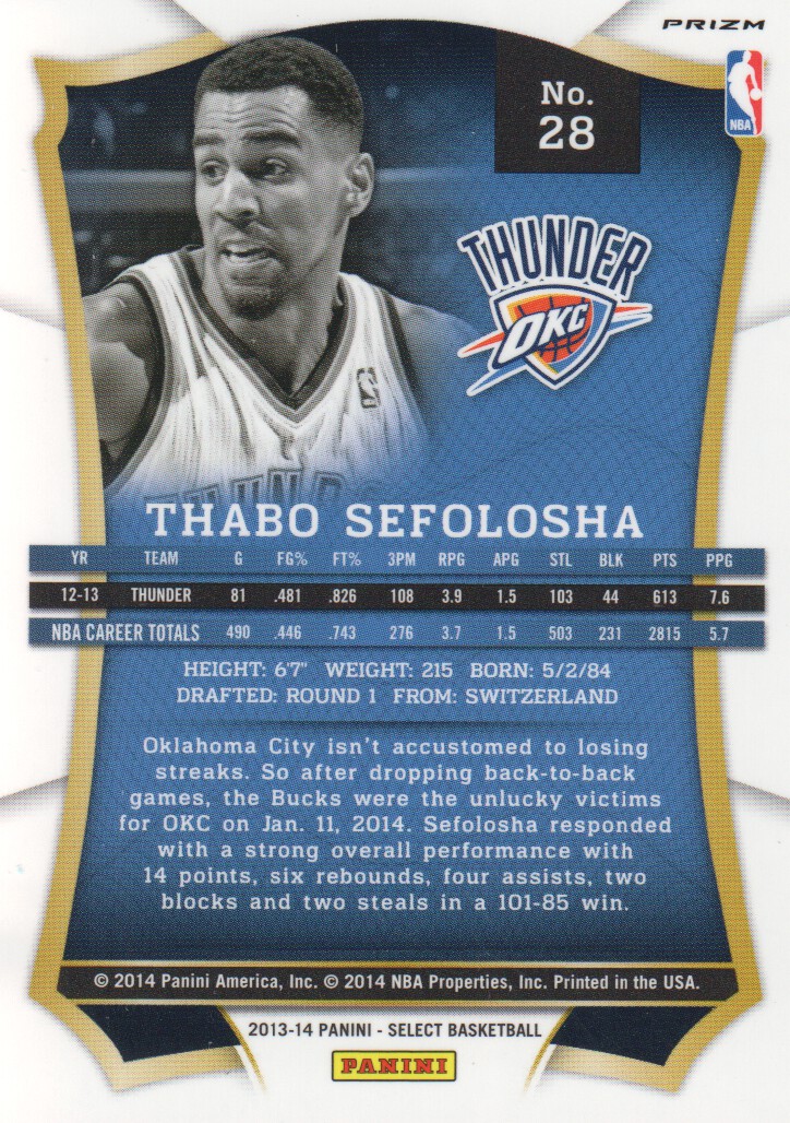 B3703- 2013-14 Select Prizms Bk Card #s 1-200 -You Pick- 15+ FREE US SHIP - Picture 42 of 206