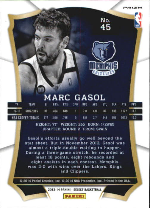 B3703- 2013-14 Select Prizms Bk Card #s 1-200 -You Pick- 15+ FREE US SHIP - Picture 52 of 206