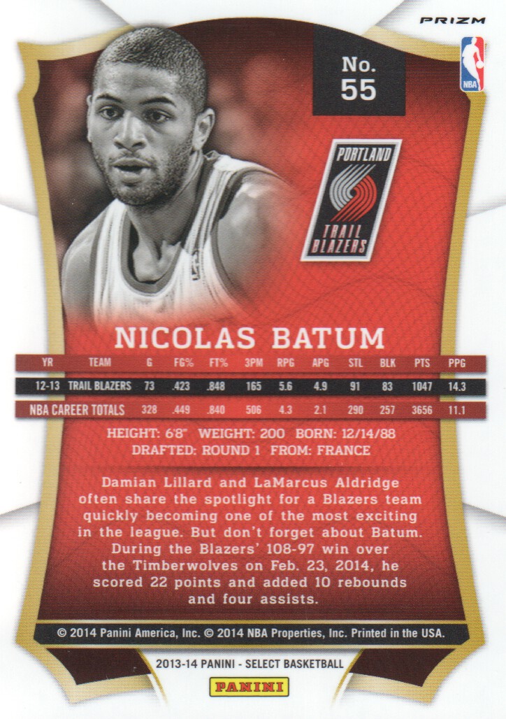 B3703- 2013-14 Select Prizms Bk Card #s 1-200 -You Pick- 15+ FREE US SHIP - Picture 66 of 206