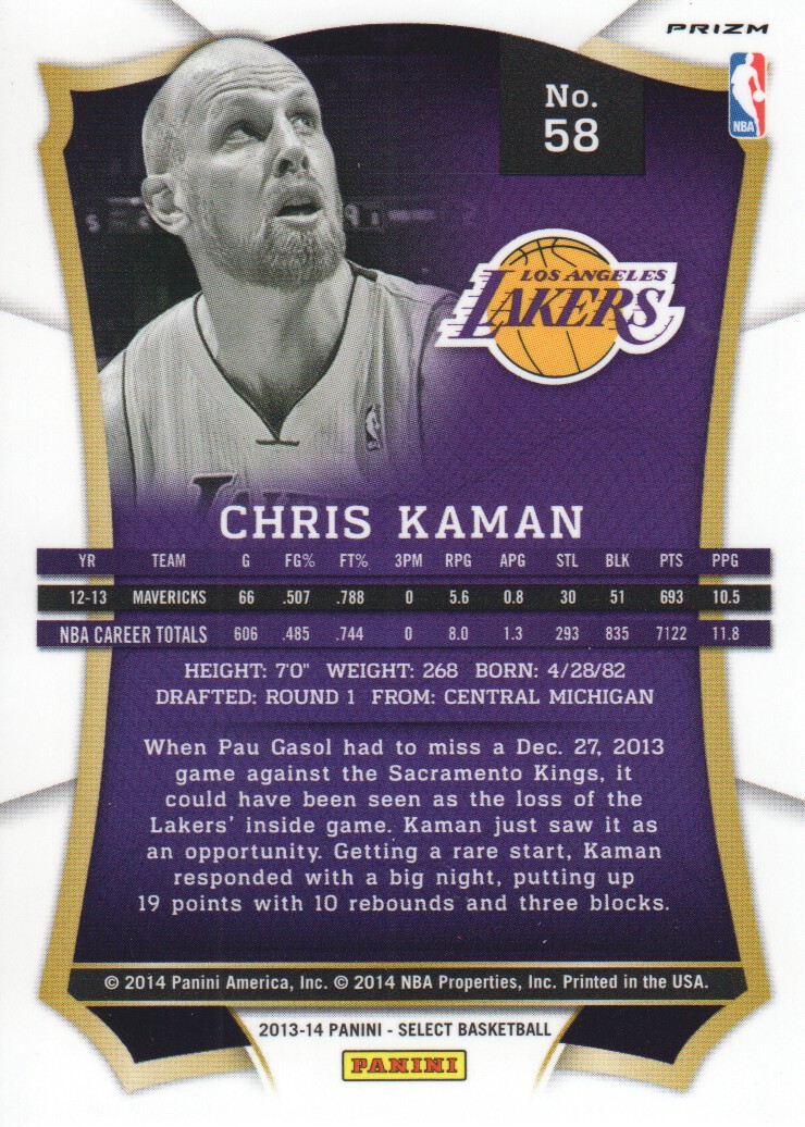 B3703- 2013-14 Select Prizms Bk Card #s 1-200 -You Pick- 15+ FREE US SHIP - Picture 70 of 206