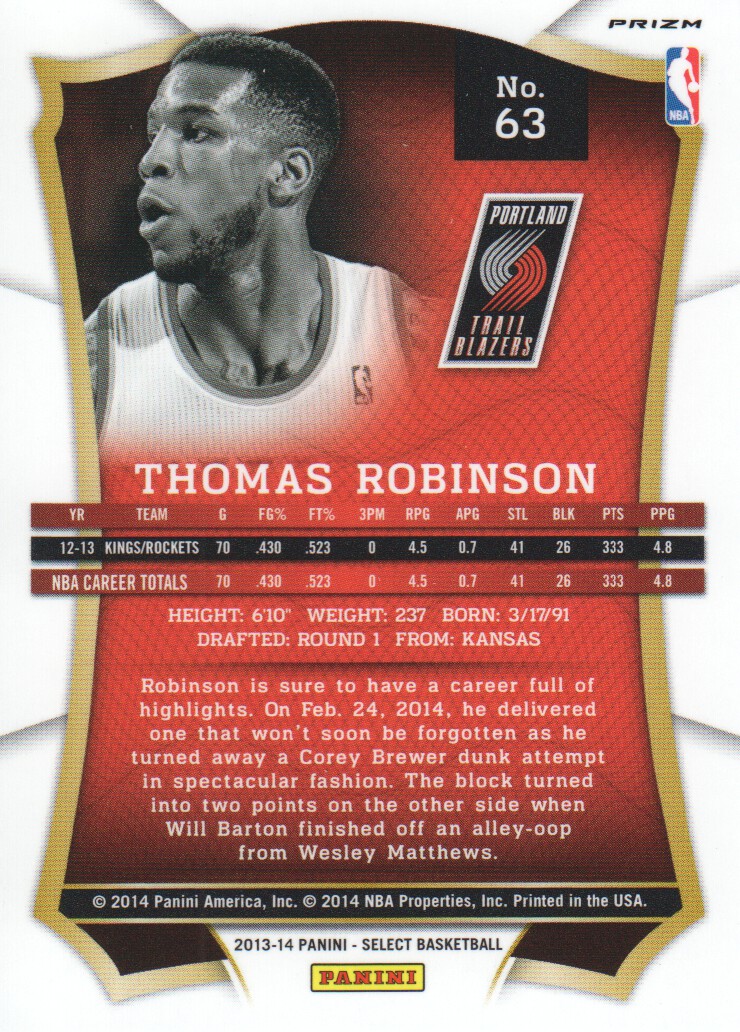 B3703- 2013-14 Select Prizms Bk Card #s 1-200 -You Pick- 15+ FREE US SHIP - Picture 77 of 206