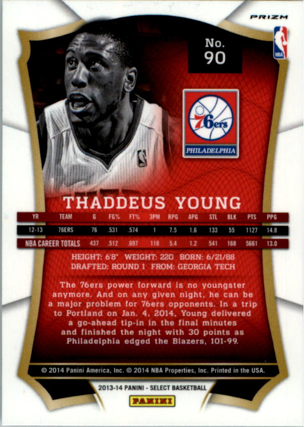 B3703- 2013-14 Select Prizms Bk Card #s 1-200 -You Pick- 15+ FREE US SHIP - Picture 104 of 206