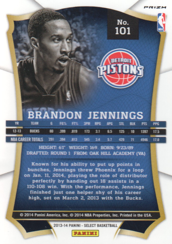 B3703- 2013-14 Select Prizms Bk Card #s 1-200 -You Pick- 15+ FREE US SHIP - Picture 116 of 206