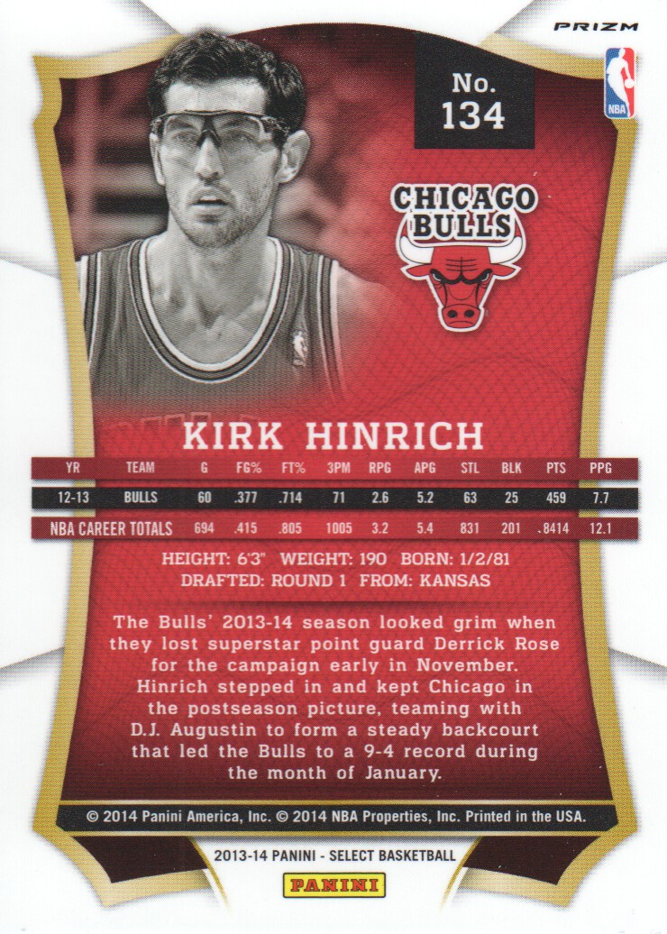 B3703- 2013-14 Select Prizms Bk Card #s 1-200 -You Pick- 15+ FREE US SHIP - Picture 142 of 206