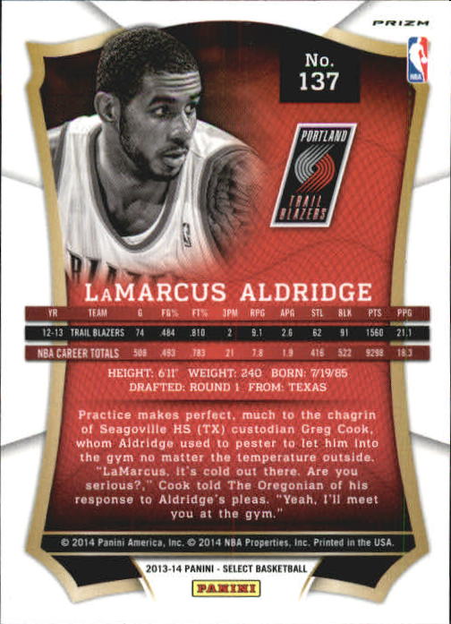 B3703- 2013-14 Select Prizms Bk Card #s 1-200 -You Pick- 15+ FREE US SHIP - Picture 144 of 206