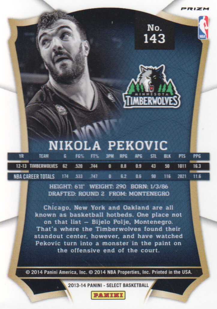 B3703- 2013-14 Select Prizms Bk Card #s 1-200 -You Pick- 15+ FREE US SHIP - Picture 148 of 206